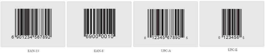 各类型条形码标准